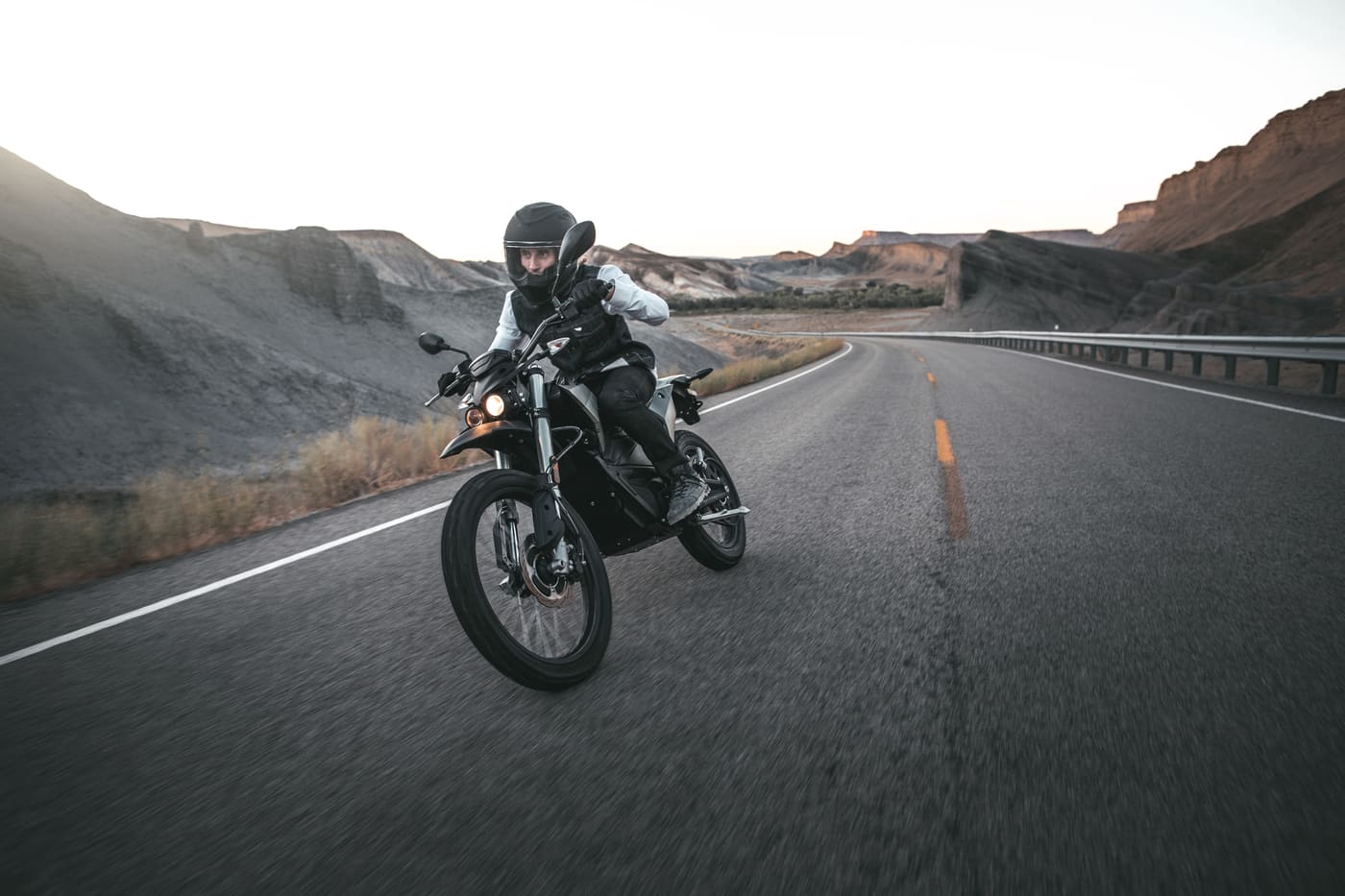 man testing a used motorcycle