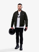 Armored Bomber Jacket | Olive Green | Armor Included - Saint USA