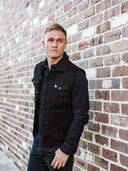 SA1NT Moto Denim Vest | Black - Saint USA