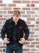 SA1NT Moto Denim Vest | Black - Saint USA