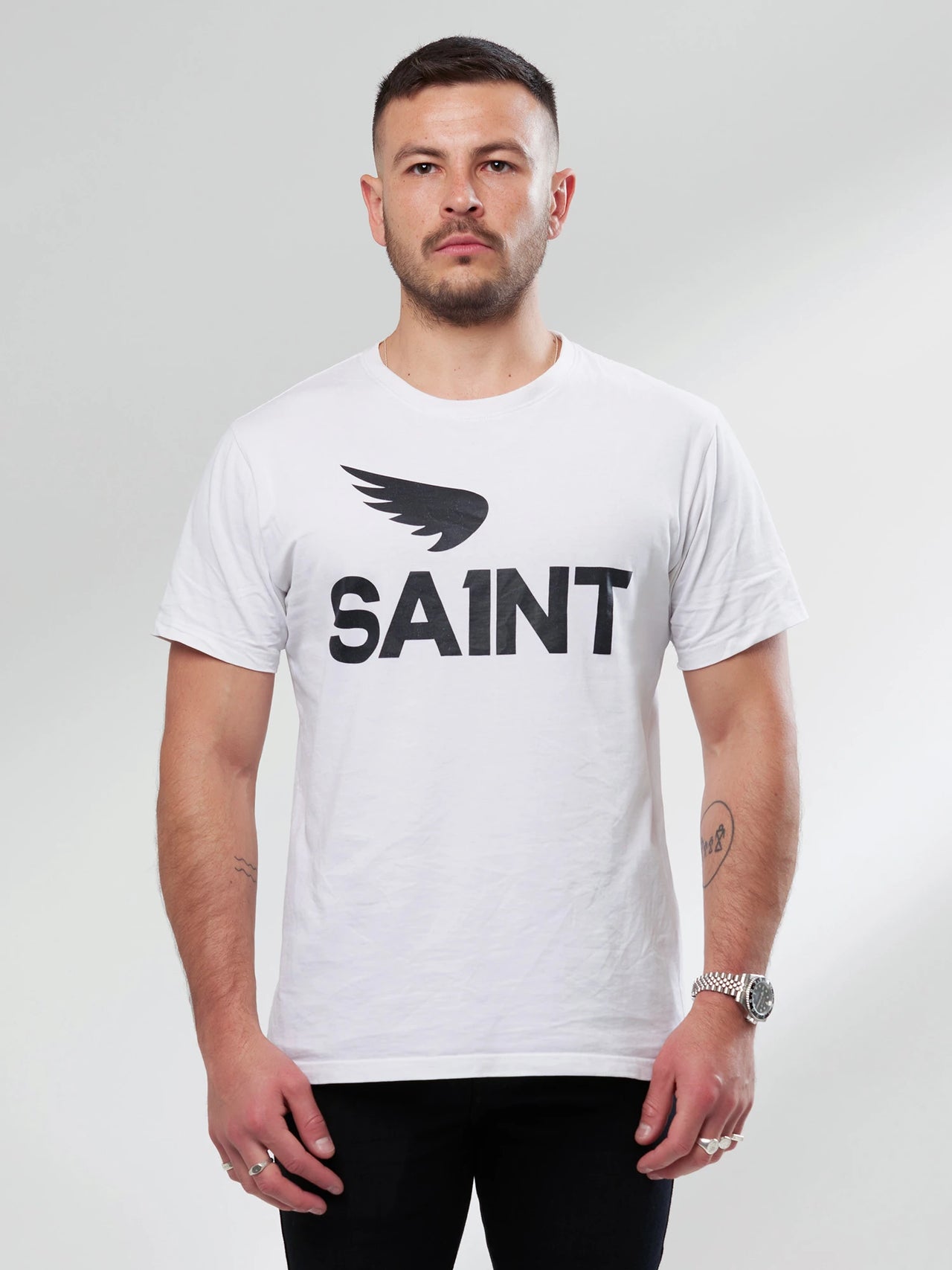 SA1NT No. 1 Tee - White - Saint USA