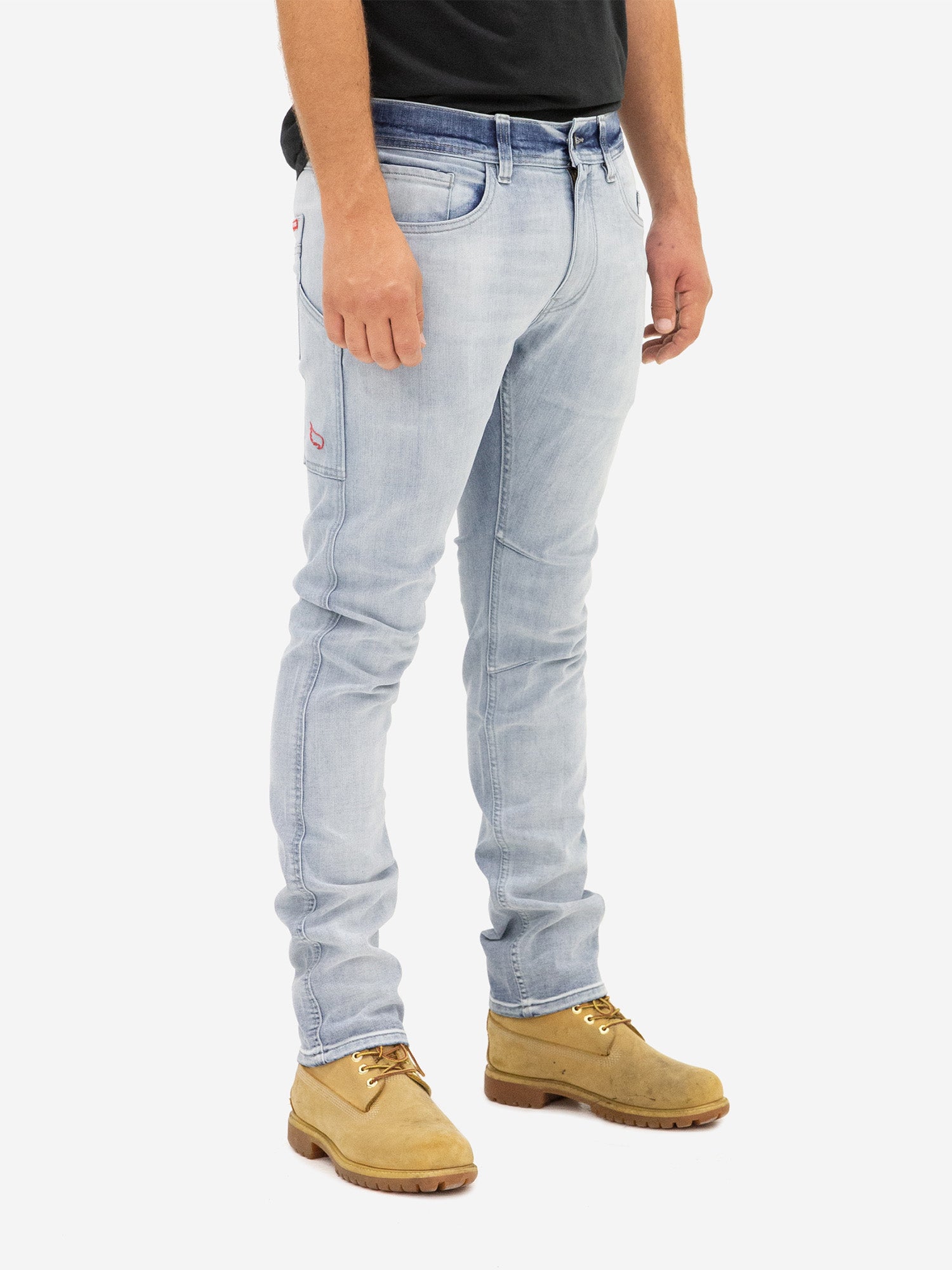 Workwear Slim Fit Jeans - Light Bleached - Saint USA