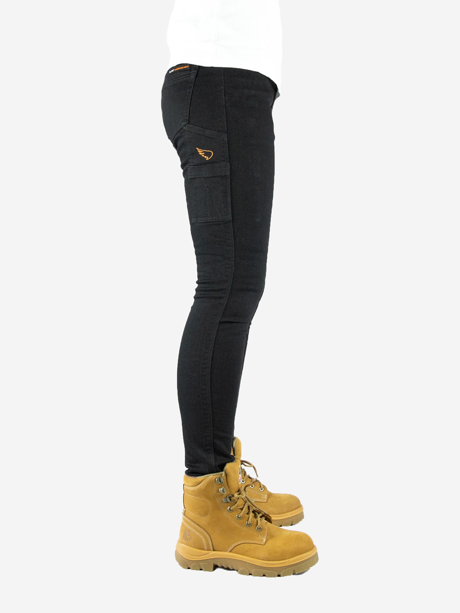 Women's Mid Rise Skinny Leg Jean - Black - Saint USA