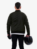 Armored Bomber Jacket | Olive Green | Armor Included