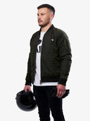 Armored Bomber Jacket | Olive Green | Armor Included