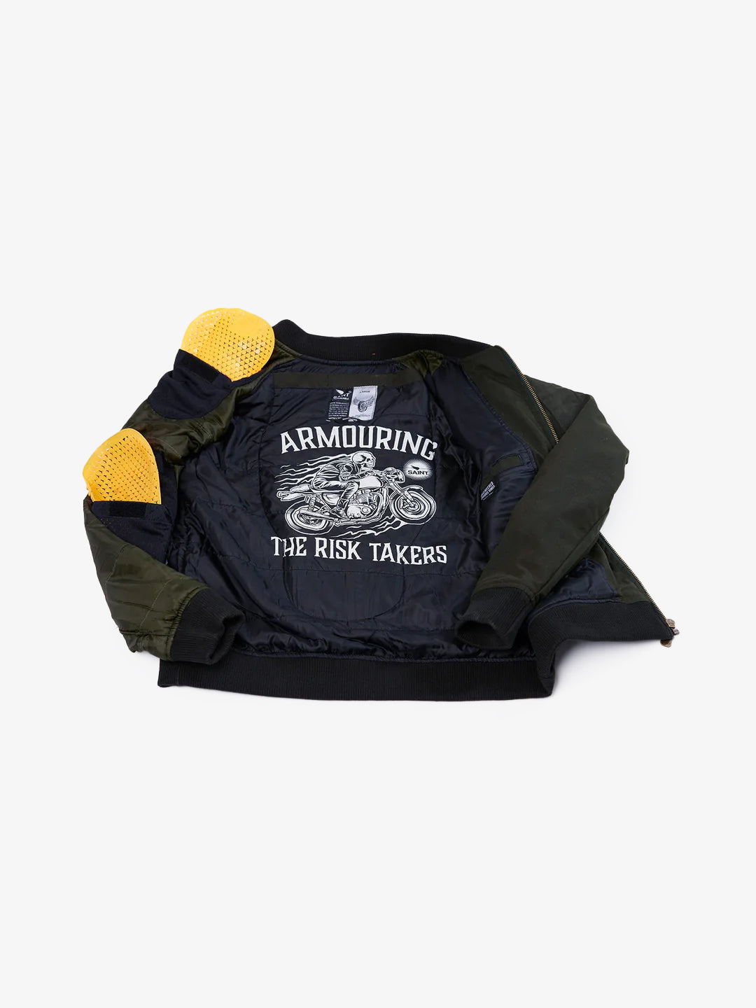 Armored Bomber Jacket | Olive Green | Armor Included – Saint USA