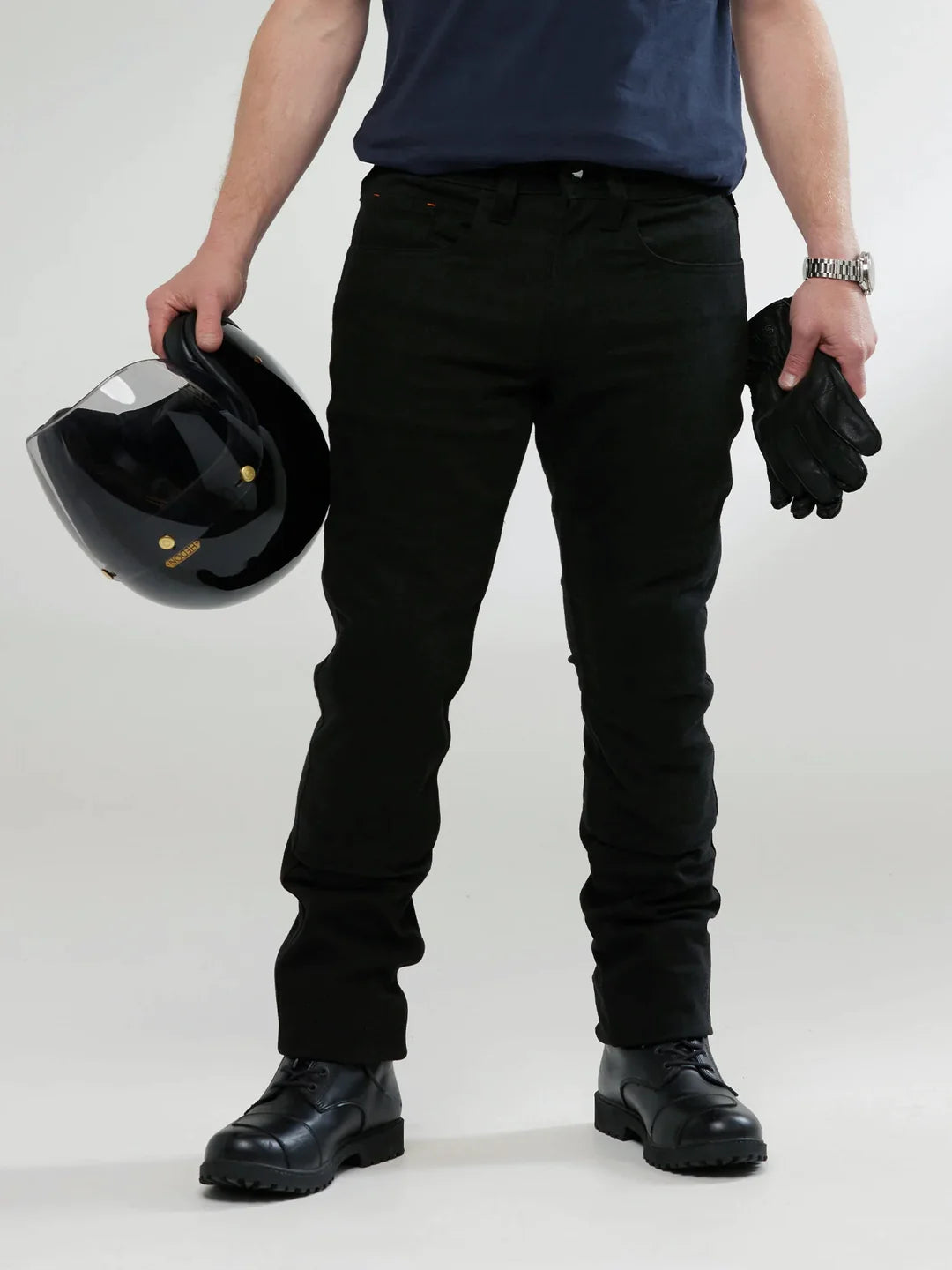 Mens black motorcycle jeans discount