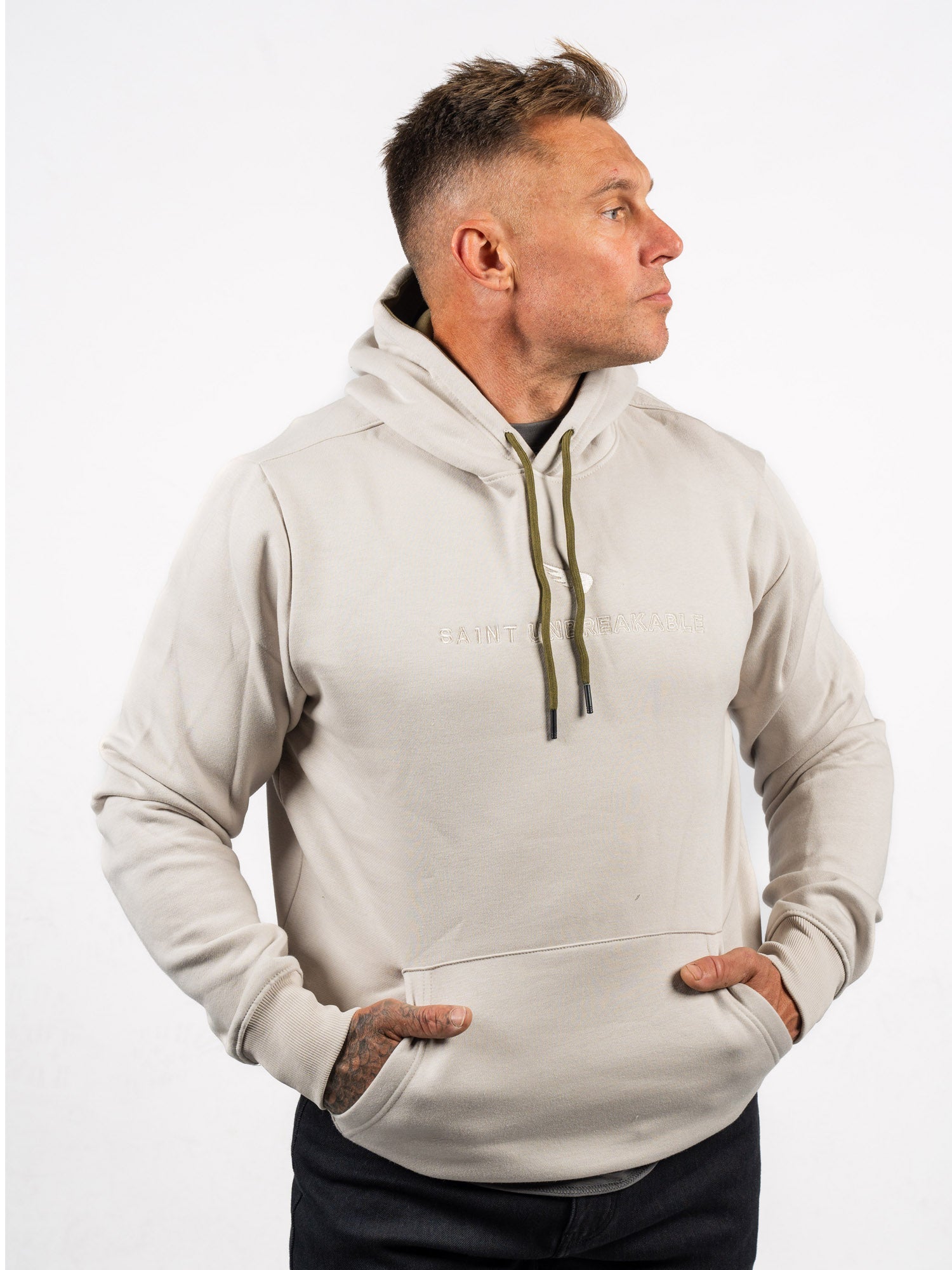 Embroidered Cotton Tencel Hoodie - Saint USA