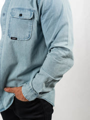 Bleached Denim Shirt - Saint USA