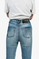 Women's Unbreakable Coretec 12oz Skinny Jeans | Bleached | Armors Included - Saint USA