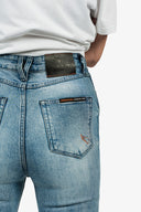 Women's Unbreakable Coretec 12oz Skinny Jeans | Bleached | Armors Included - Saint USA