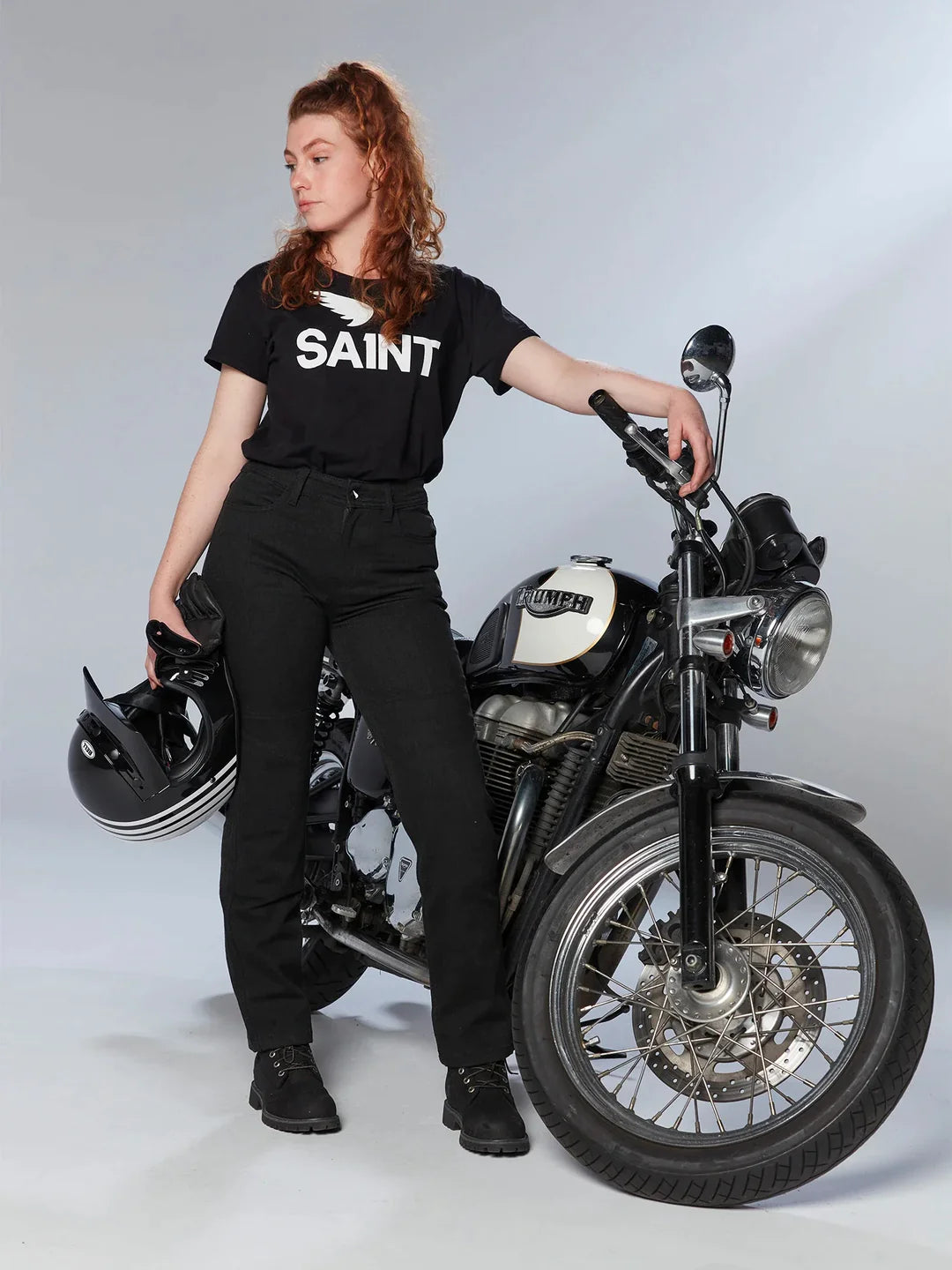 Womens biker outfits hot sale