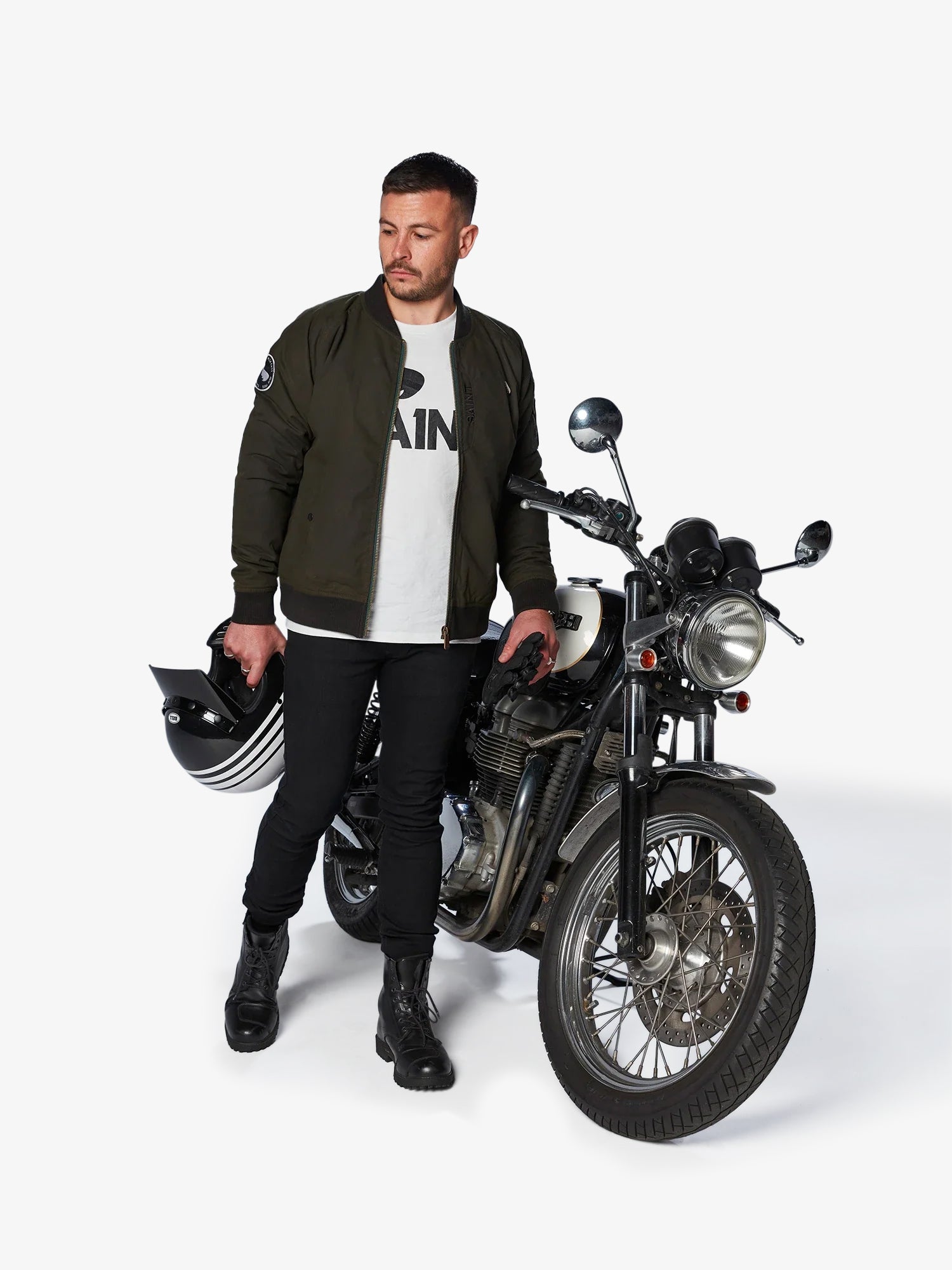 Armored Bomber Jacket | Olive Green | Armor Included – Saint USA