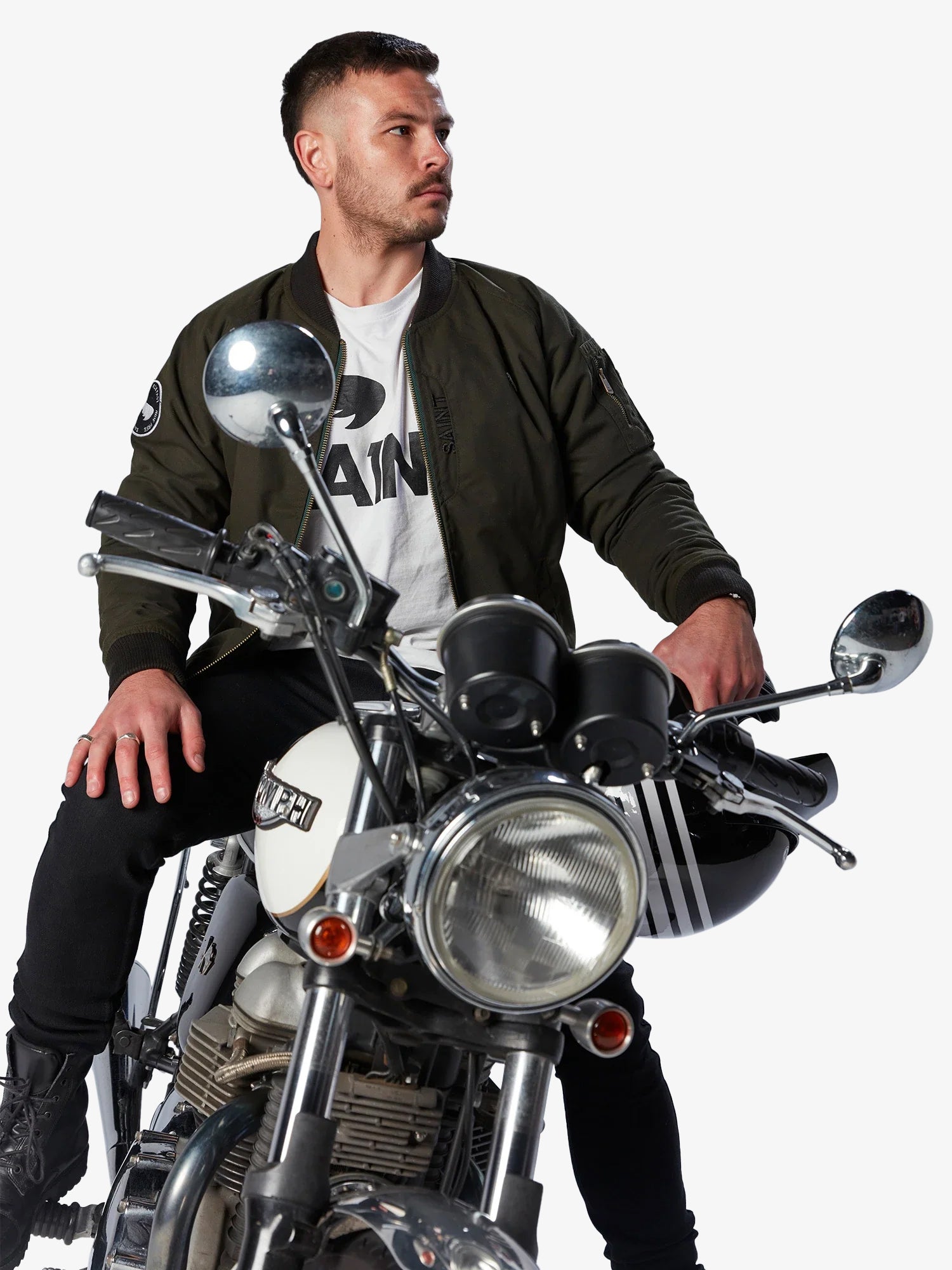 Armored Bomber Jacket | Olive Green | Armor Included – Saint USA