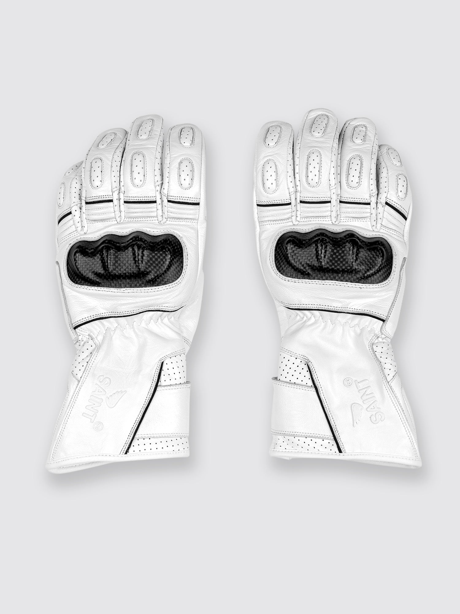 SA1NT White Road Gloves - Saint USA