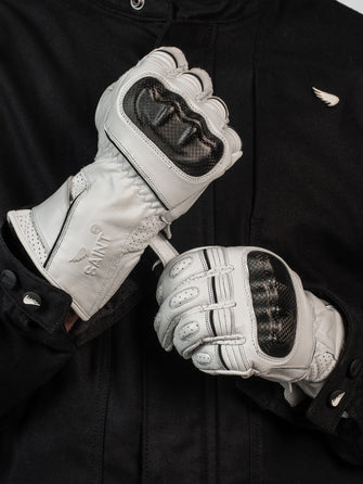 SA1NT White Road Gloves - Saint USA