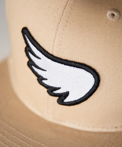 Embroidered Wing Patch Snapback - Sand - Saint USA