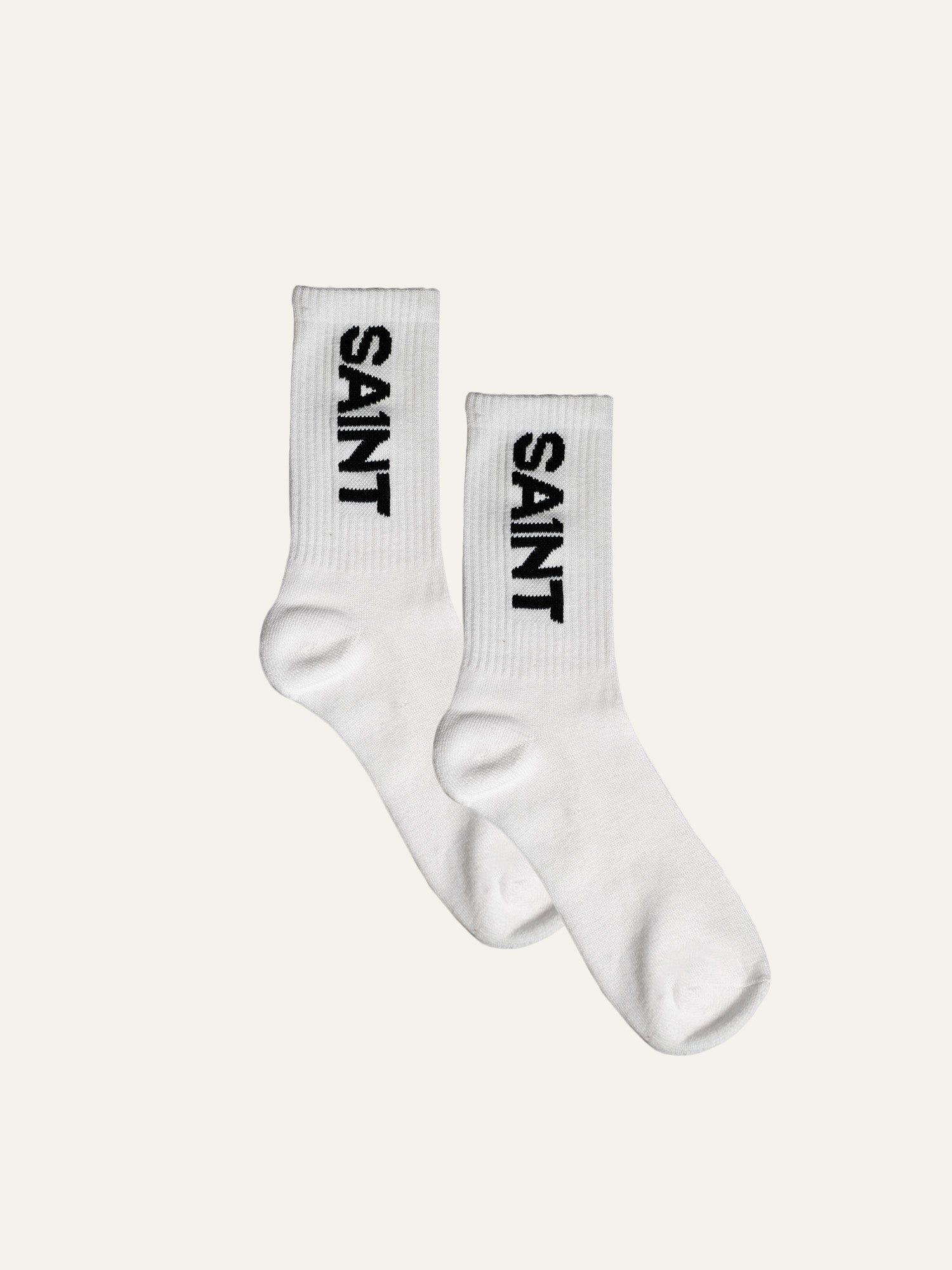 SA1NT Bamboo Crew Socks - 1 pack - White - Saint USA